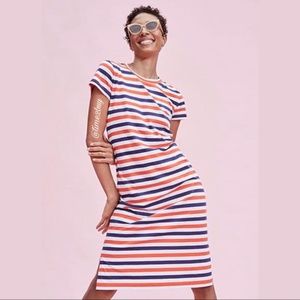 NWT J Crew dress Meg Stripe Indigo Sunset